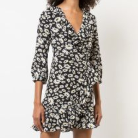 Rixo London Floral Wrap Dress - Picture 2 of 3